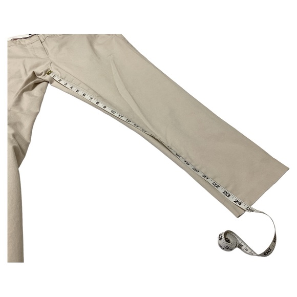 Tommy Hilfiger Women's Beige Straight Leg Relaxed Fit Mid Rise Khaki Pants Sz 10 - Picture 7 of 16